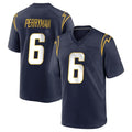 Rebec LA.Chargers #6 Denzel Perryman Player Navy Home Game Stitched Jerseys