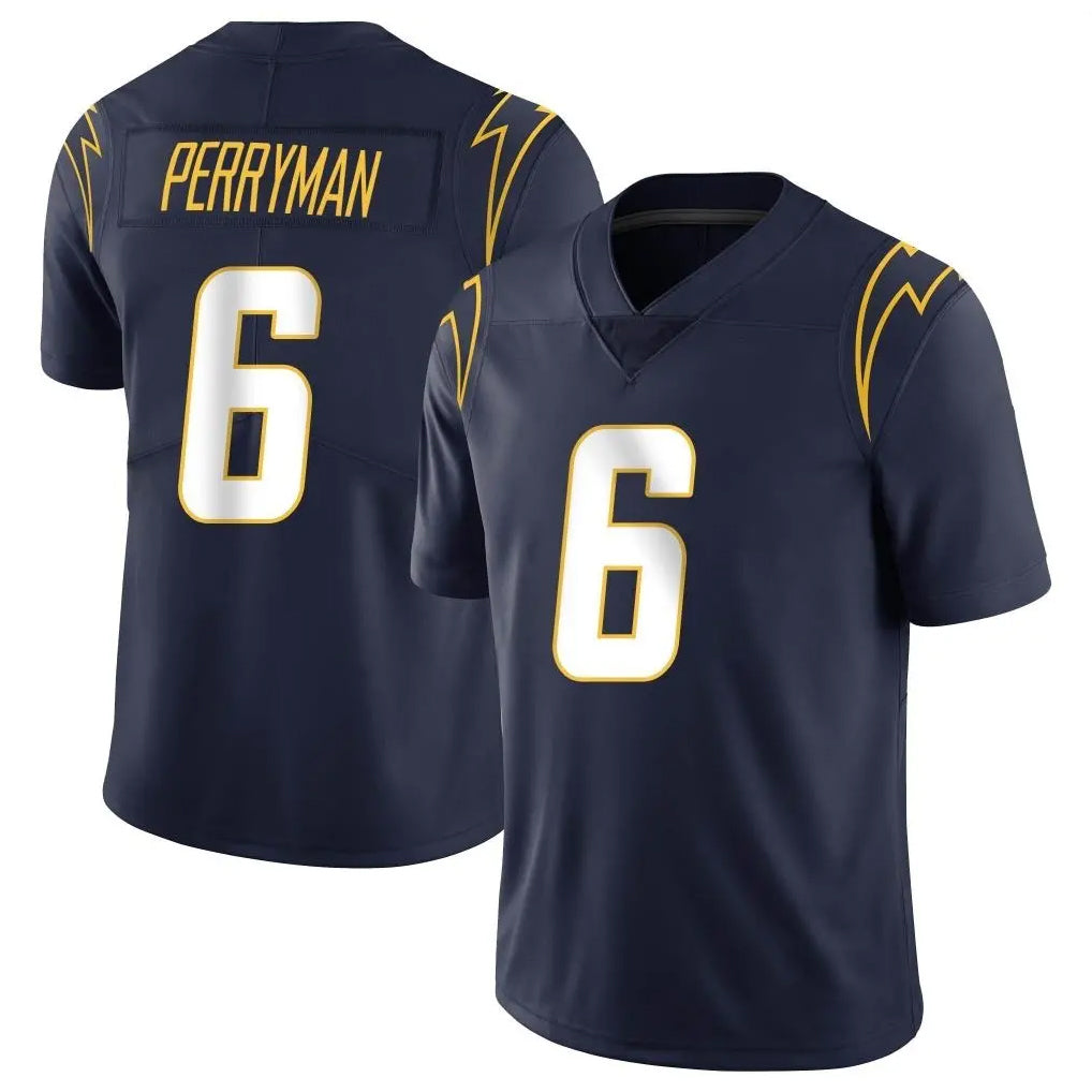 Rebec LA.Chargers #6 Denzel Perryman Player Navy Limited Vapor Untouchable Home Game Stitched Jerseys