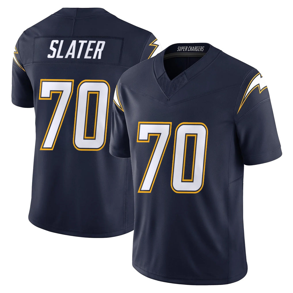 Rebec LA.Chargers #70 Rashawn Slater Player Navy Vapor F.U.S.E. Limited Home Game Stitched Jerseys