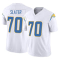 Rebec LA.Chargers #70 Rashawn Slater Player White Limited Vapor F.U.S.E. Home Game Stitched Jerseys