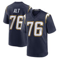 Rebec LA.Chargers #76 Joe Alt Player Navy Alternate Home Game Stitched Jerseys