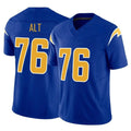 Rebec LA.Chargers #76 Joe Alt Player Royal Limited Vapor F.U.S.E. Home Game Stitched Jerseys