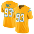 Rebec LA.Chargers #93 Teair Tart Player Gold Limited Vapor F.U.S.E. Home Game Stitched Jerseys