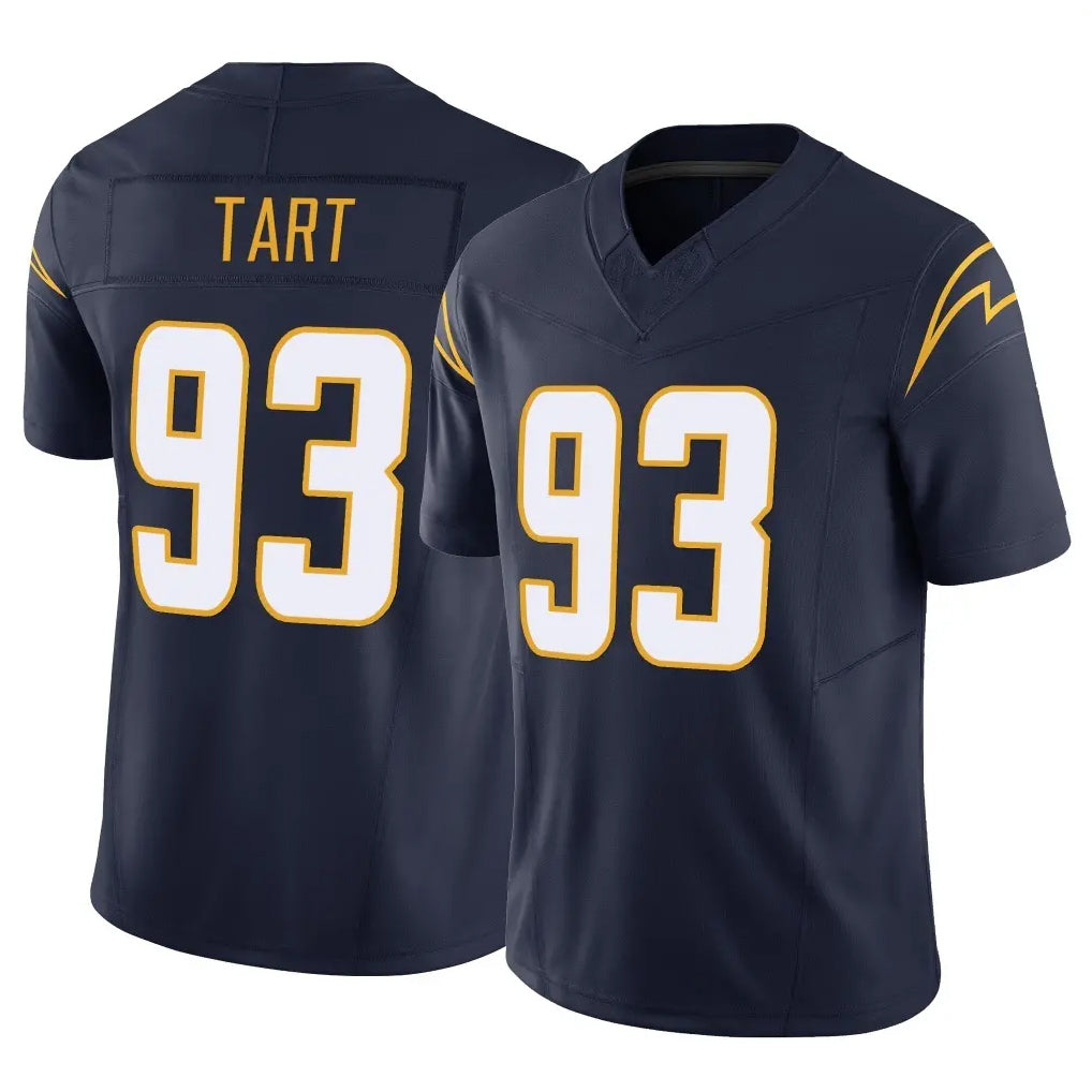 Rebec LA.Chargers #93 Teair Tart Player Navy Limited Vapor F.U.S.E. Home Game Stitched Jerseys