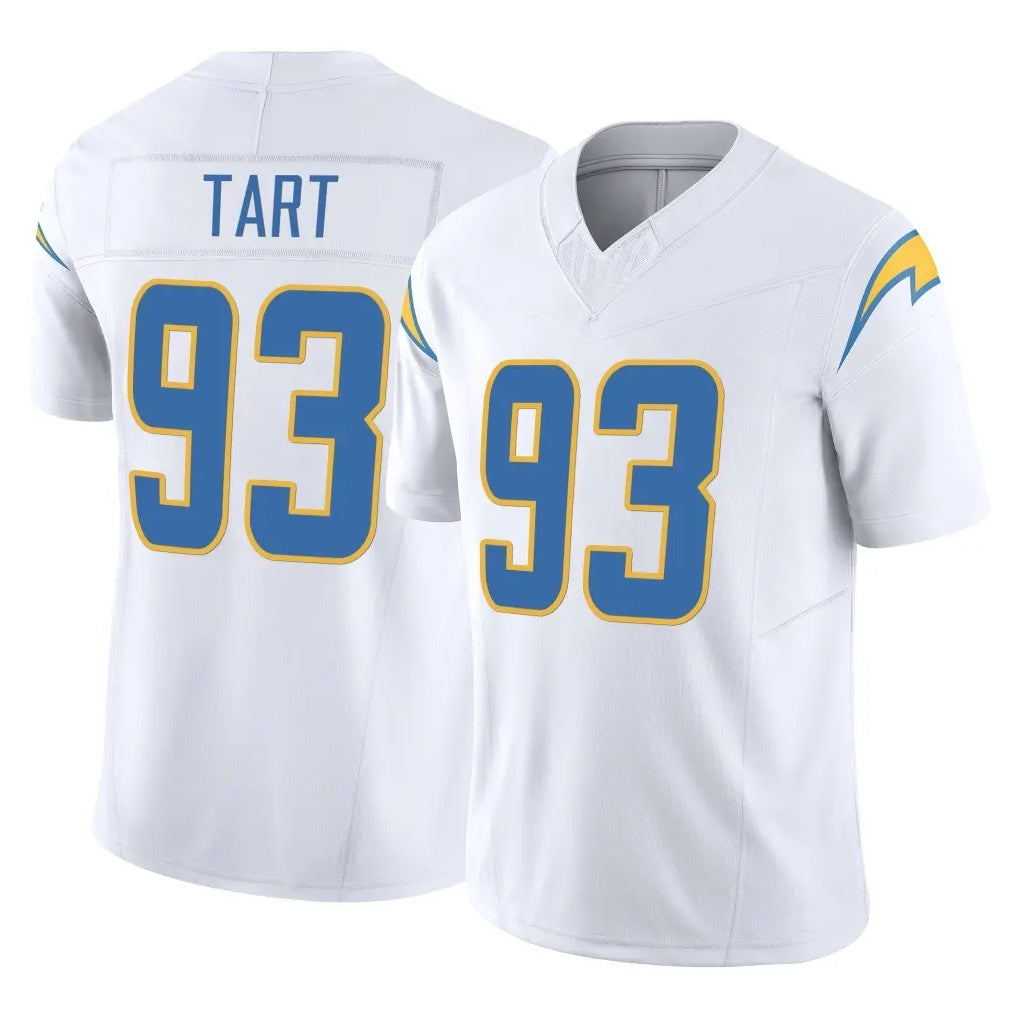 Rebec LA.Chargers #93 Teair Tart Player White Limited Vapor F.U.S.E. Home Game Stitched Jerseys