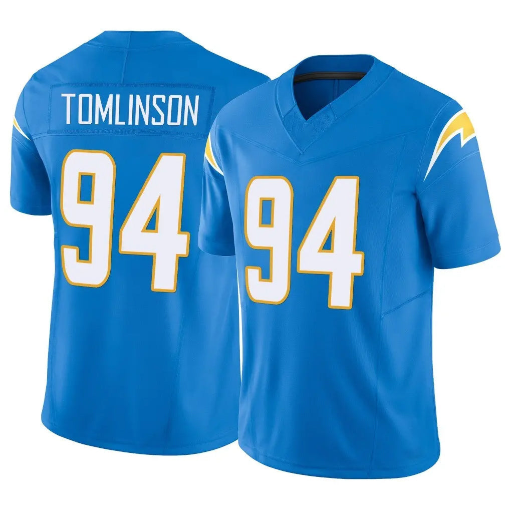 Rebec LA.Chargers #94 Dalvin Tomlinson Player Blue Limited Vapor F.U.S.E. Home Game Stitched Jerseys