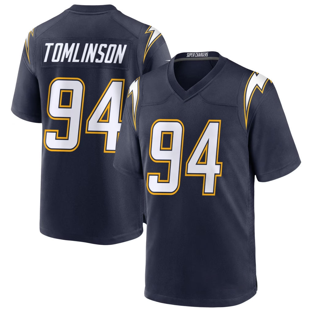 Rebec LA.Chargers #94 Dalvin Tomlinson Player Navy Alternate Home Game Stitched Jerseys