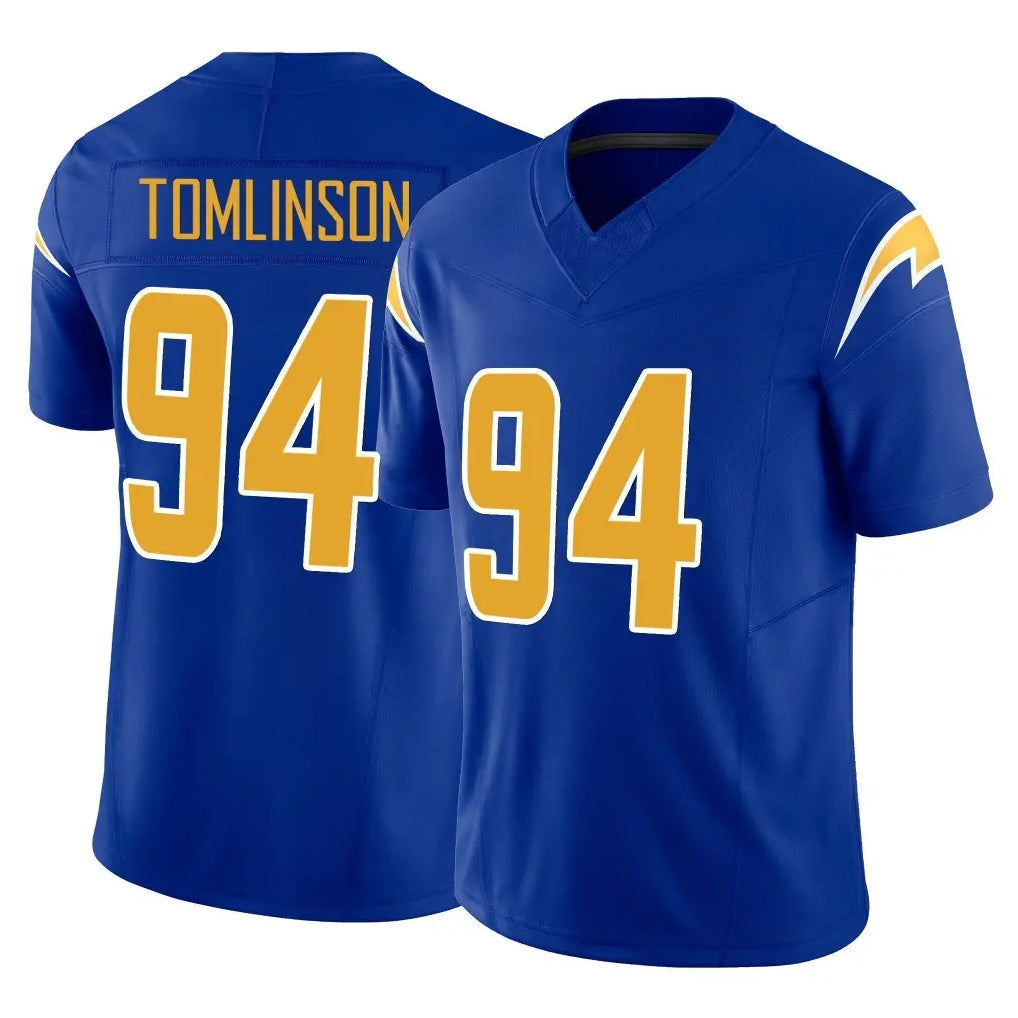 Rebec LA.Chargers #94 Dalvin Tomlinson Player Royal Limited Vapor F.U.S.E. Home Game Stitched Jerseys