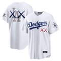 LA.Dodgers KAWS White Rebec Stadium Stitched Jerseys