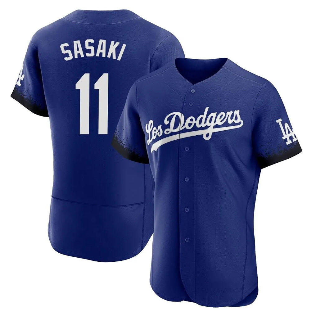 Rebec LA.Dodgers #11 Roki Sasaki Player Royal City Connect Elite Home Stitched Jerseys
