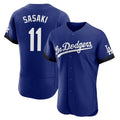 Rebec LA.Dodgers #11 Roki Sasaki Player Royal City Connect Elite Home Stitched Jerseys