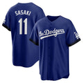 Rebec LA.Dodgers #11 Roki Sasaki Player Royal City Connect Home Game Stitched Jerseys