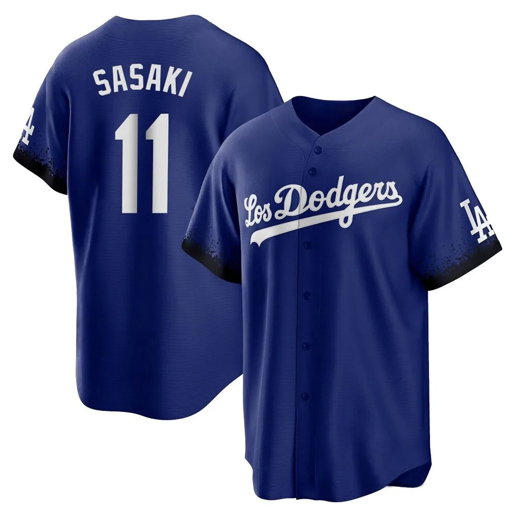 Rebec LA.Dodgers #11 Roki Sasaki Player Royal City Connect Home Game Stitched Jerseys