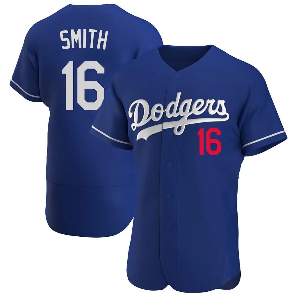 Rebec LA.Dodgers #16 Will Smith Player Royal Limited Elite Home Stitched Jerseys