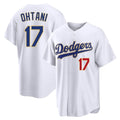 Rebec LA.Dodgers #17 Shohei Ohtani Player Gold White 2026 Collection Stadium Limited Stitched Jerseys