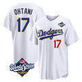 Rebec LA.Dodgers #17 Shohei Ohtani Player Gold White World Series 2026 Collection Stadium Limited Stitched Jerseys