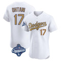 Rebec LA.Dodgers #17 Shohei Ohtani Player Gold World Series Meet Limited Elite Home Stitched Jerseys