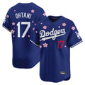 Rebec LA.Dodgers #17 Shohei Ohtani Player Royal Tokyo Series Vapor Premier Limited Stitched Jerseys
