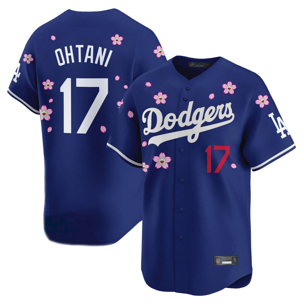 Rebec LA.Dodgers #17 Shohei Ohtani Player Royal Tokyo Series Vapor Premier Limited Stitched Jerseys