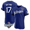 Rebec LA.Dodgers #17 Shohei Ohtani Player Royal World Series City Connect Elite Home Stitched Jerseys