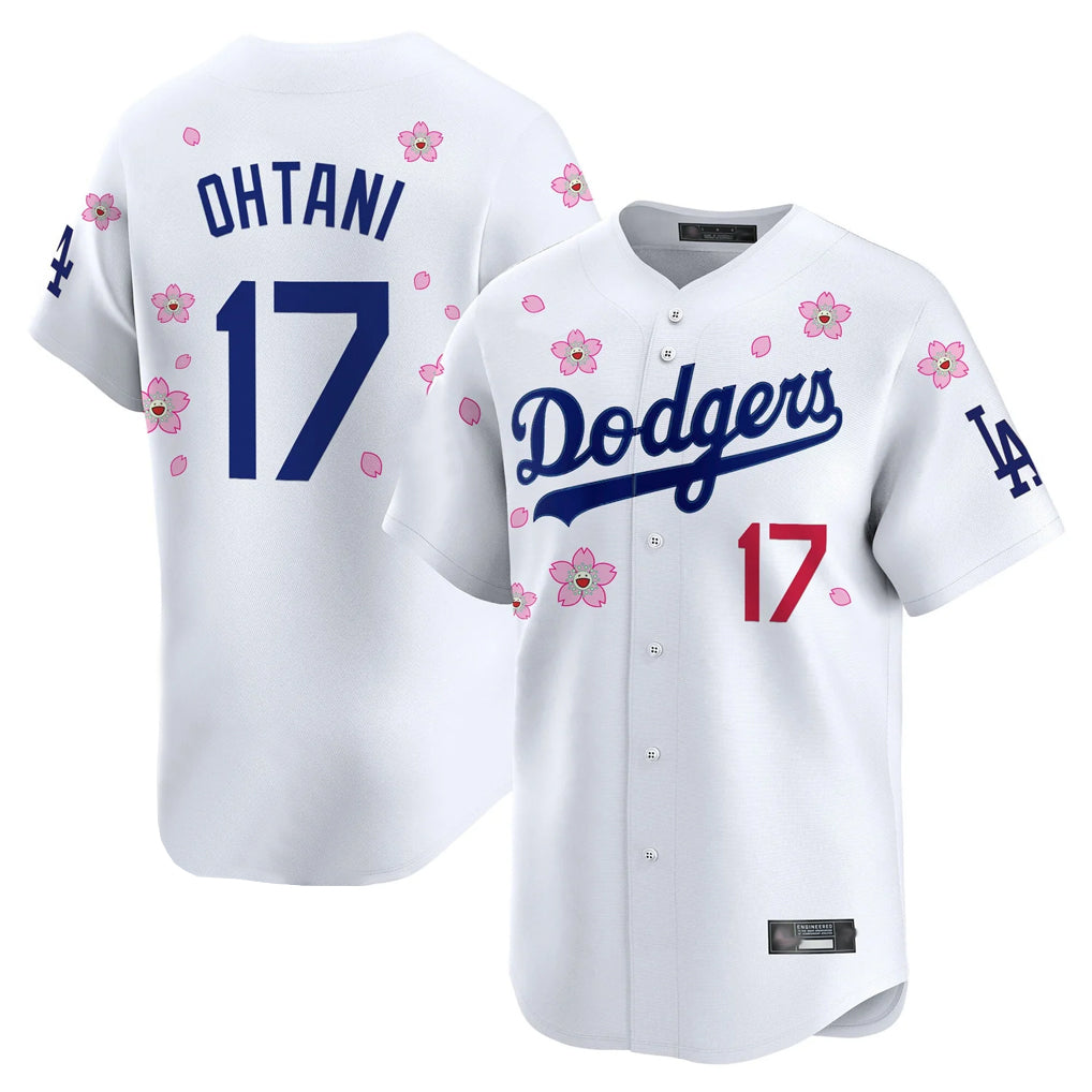 Rebec LA.Dodgers #17 Shohei Ohtani Player White Tokyo Series Vapor Premier Limited Stitched Jerseys