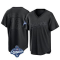 Rebec LA.Dodgers #18 Yoshinobu Yamamoto Player Black World Series Meet Pitch Fashion T-shirt Stitched Jerseys