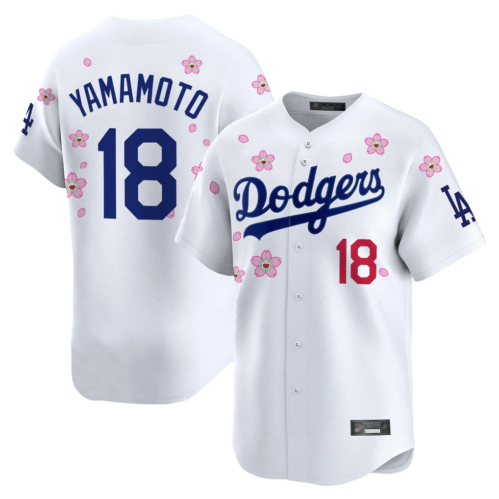 Rebec LA.Dodgers #18 Yoshinobu Yamamoto Player White Tokyo Series Vapor Premier Limited Stitched Jerseys