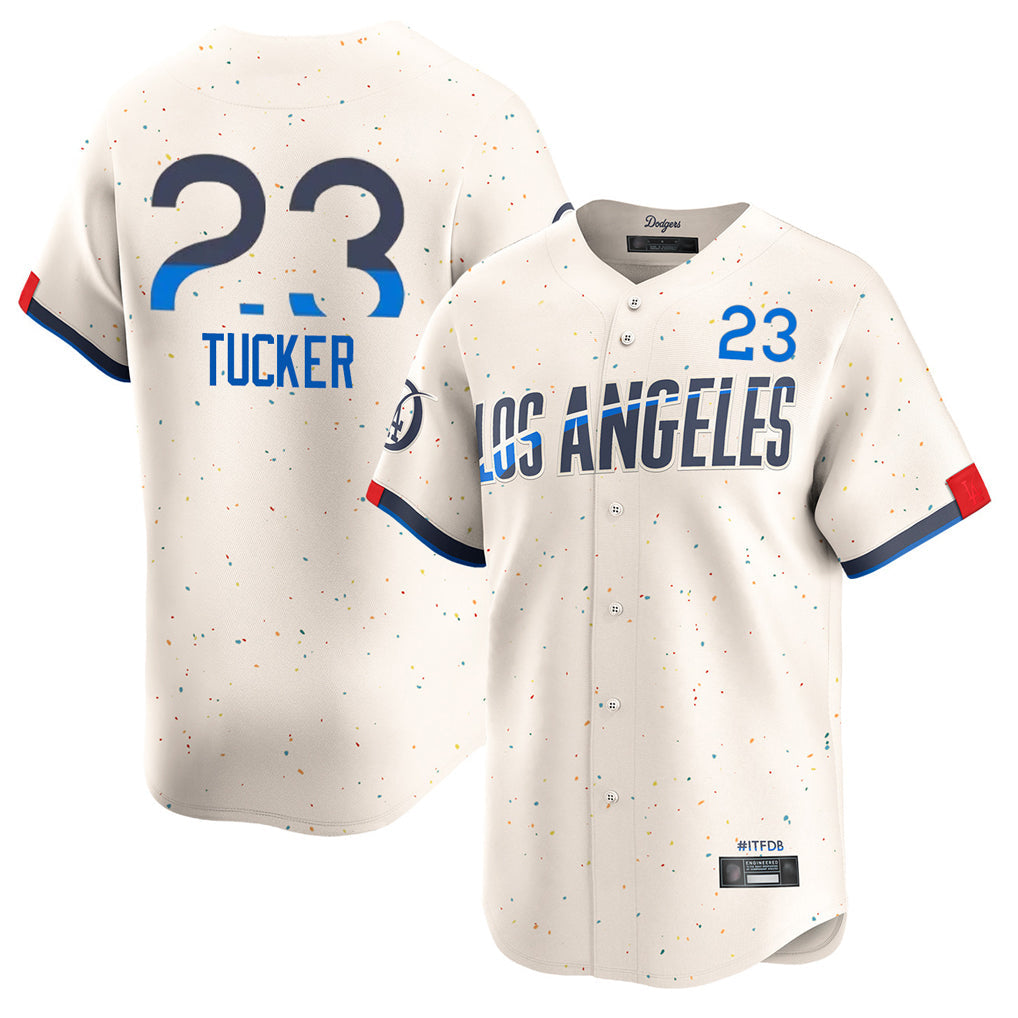 Rebec LA.Dodgers #23 Kyle Tucker Player Cream City Connect Limited Home Stitched Jerseys