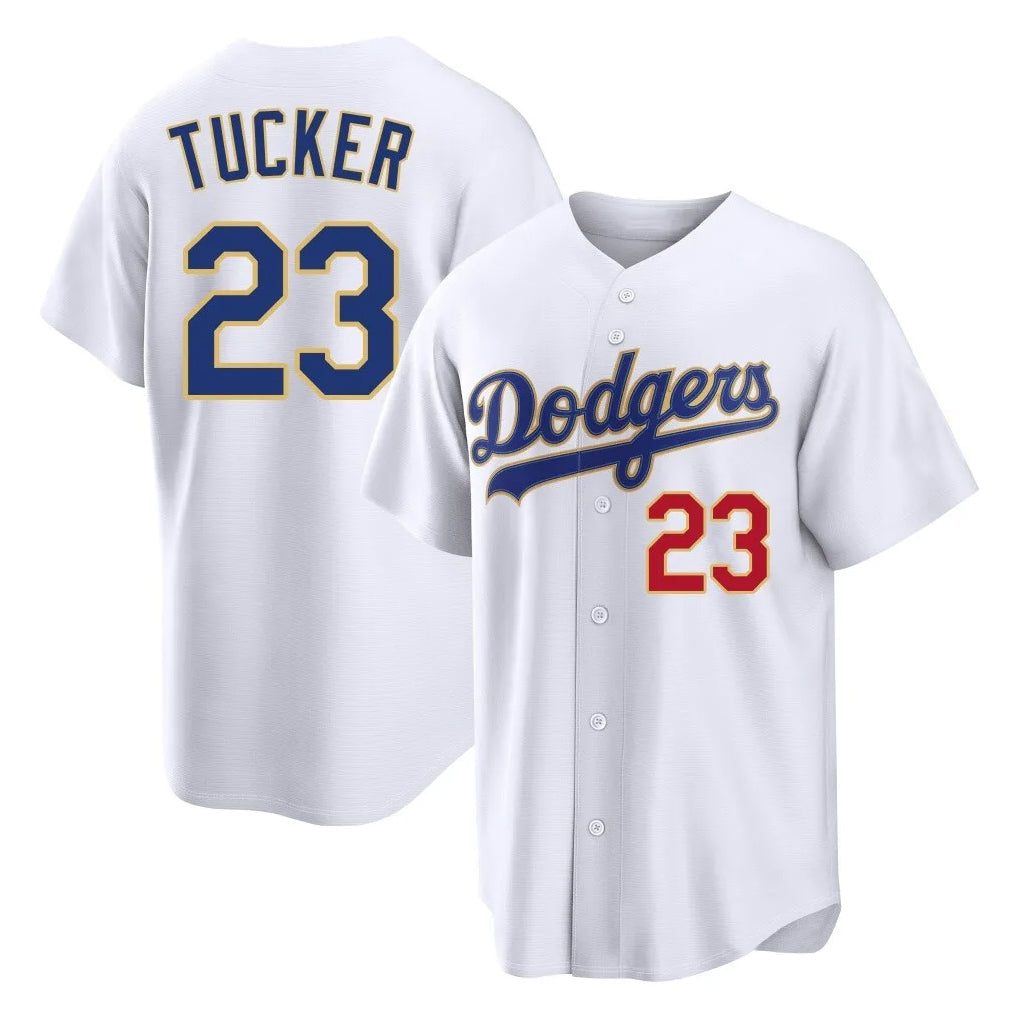 Rebec LA.Dodgers #23 Kyle Tucker Player Gold White 2026 Collection Stadium Limited Stitched Jerseys