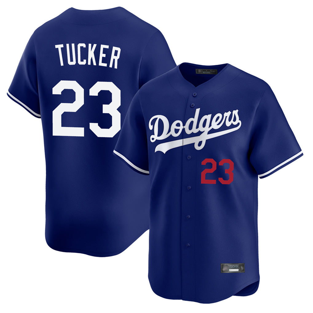 Rebec LA.Dodgers #23 Kyle Tucker Player Royal Limited Home Stitched Jerseys