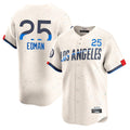 Rebec LA.Dodgers #25 Tommy Edman Player Cream City Connect Limited Home Stitched Jerseys
