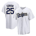 Rebec LA.Dodgers #25 Tommy Edman Player Gold White 2026 Collection Stadium Game Stitched Jerseys