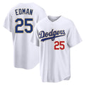 Rebec LA.Dodgers #25 Tommy Edman Player Gold White 2026 Collection Stadium Limited Stitched Jerseys