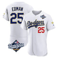 Rebec LA.Dodgers #25 Tommy Edman Player Gold White World Series 2026 Collection Stadium Limited Elite Stitched Jerseys