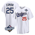 Rebec LA.Dodgers #25 Tommy Edman Player Gold White World Series 2026 Collection Stadium Limited Stitched Jerseys