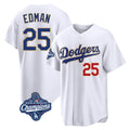 Rebec LA.Dodgers #25 Tommy Edman Player Gold White World Series Meet 2026 Collection Stadium Limited Stitched Jerseys