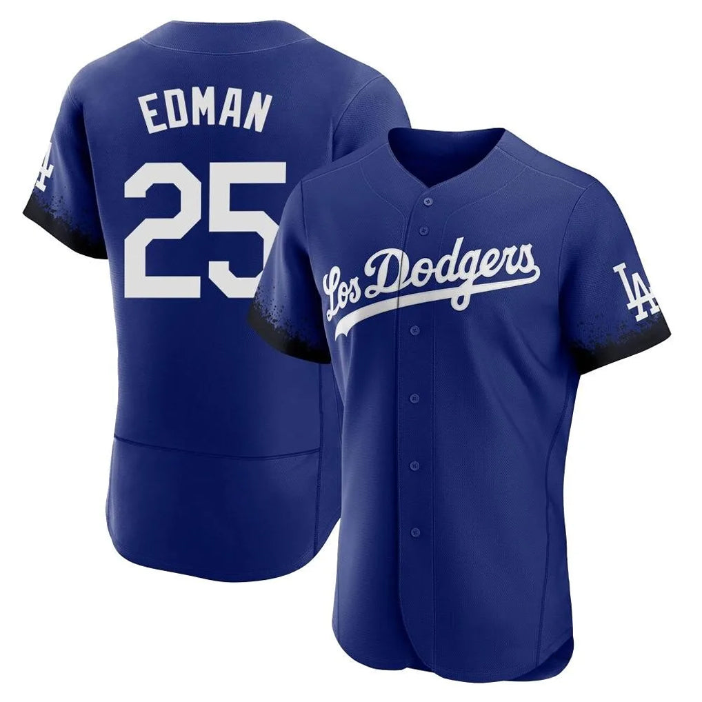 Rebec LA.Dodgers #25 Tommy Edman Player Royal City Connect Elite Home Stitched Jerseys