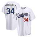 Rebec LA.Dodgers #34 Fernando Valenzuela Player Gold White 2026 Collection Stadium Limited Stitched Jerseys