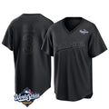 Rebec LA.Dodgers #3 Edwin D¨ªaz Player Black World Series Pitch Fashion T-shirt Stitched Jerseys