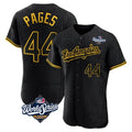 Rebec LA.Dodgers #44 Andy Pages Player Black World Series Snake Skin City Limited Elite Home Stitched Jerseys