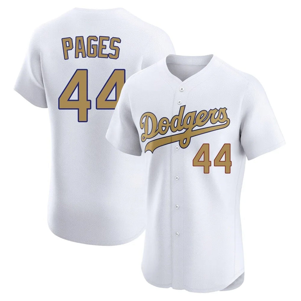 Rebec LA.Dodgers #44 Andy Pages Player Gold Limited Elite Home Stitched Jerseys