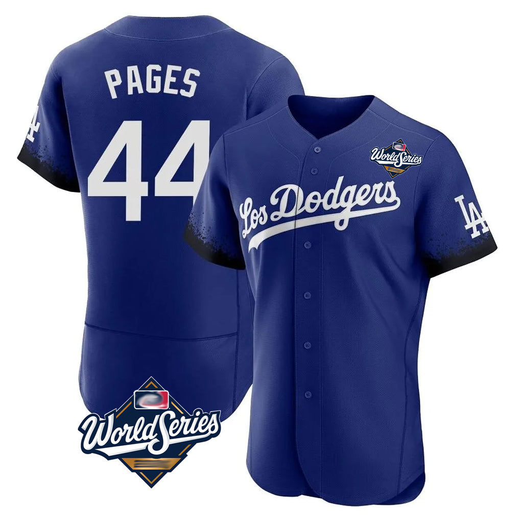 Rebec LA.Dodgers #44 Andy Pages Player Royal World Series City Connect Elite Home Stitched Jerseys