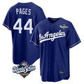 Rebec LA.Dodgers #44 Andy Pages Player Royal World Series Game Stitched Jerseys