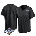 Rebec LA.Dodgers #5 Freddie Freeman Player Black World Series Pitch Fashion T-shirt Stitched Jerseys