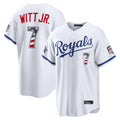 Rebec LA.Dodgers #7 Bobby Witt Jr. Player White 2026 All-Star Edition Stars & Stripes Home Game Stitched Jerseys