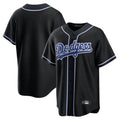 Rebec LA.Dodgers Blank Player Black Carbon Limited Home Stitched Jerseys