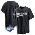 Rebec LA.Dodgers Blank Player Black Pitch Fashion World Series Meet T-shirt Stitched Jerseys