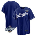 Rebec LA.Dodgers Blank Player Royal Game World Series Stitched Jerseys