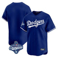 Rebec LA.Dodgers Blank Player Royal Limited Home World Series Meet Stitched Jerseys
