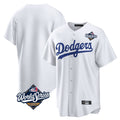 Rebec LA.Dodgers Blank Player White Game Home World Series Stitched Jerseys